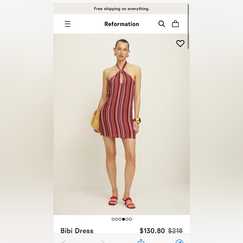 Reformation bibi dress